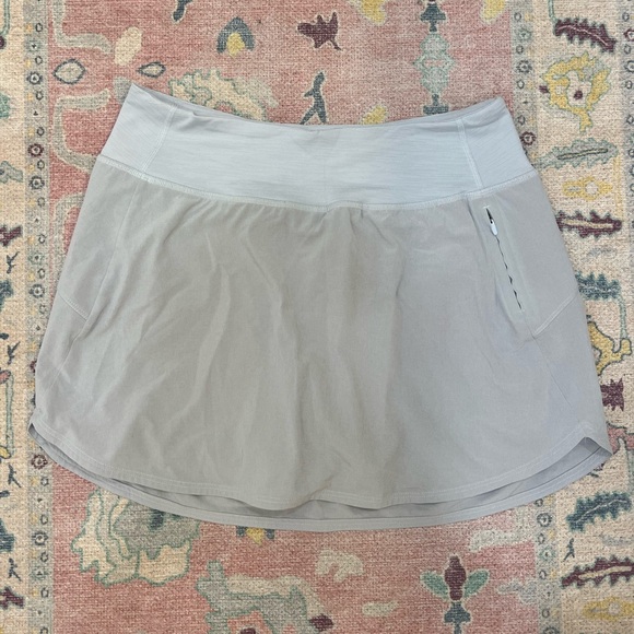 Multicolored Mini Skater Skirt with Slit - Picture 1 of 1